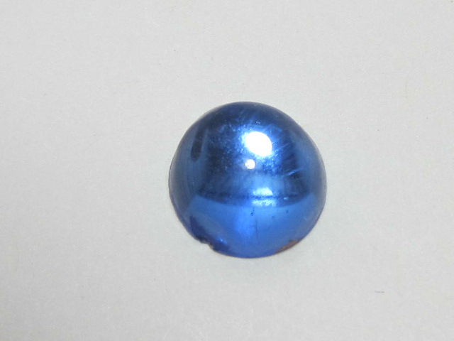 9mm 1/2 ROUND 24pcs. SAPPHIRE CABOCHON CZECH REPUBLIC JEWEL